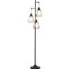 Lampada Da Terra Vintage Industriale In Metallo Nero, Lampada A Piantana Da Terra Moderna ?35 X 170cm