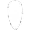 Générique Collana lunga in acciaio inossidabile dorato o argento - lunga 90 cm con maglie ovali - collana elegante alla moda resistente all'acqua - gioiello da donna chic - idea regalo