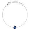 BLUESPIRIT Bracciale Donna in Argento 925 rodiato, Zirconi, Collezione Colorful - P.25U205003100