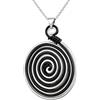 Angela Creazioni Collana Spirale in Alluminio Anodizzato, Gioiello Artigianale Made in Italy | Fatto a mano, unisex, ecosostenibile e ipoallergenico, gioiello simbolico Yin Yang, leggero, idea regalo per donna e uomo