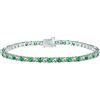 BLUESPIRIT B-TENNIS Bracciale Donna in Argento 925, Zirconi - P.251205000400