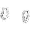 Morellato Orecchini Donna in Acciaio, Cristalli, Cerchi ad Onde, Collezione DESIGN - SAYP10