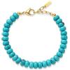 COAI Bracciale Donna Pietre Naturali Rondelle 8x5 mm Regolabile | Bracciale donna pietre naturali con perline rondelle 8x5 mm, 18+3 cm, chiusura a moschettone e dettagli oro 18K