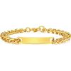 Vnox Bracciale Personalizzato con Nome e Data in Acciaio Inox | Bracciale personalizzabile con incisione, adatto per uso quotidiano, coppia, famiglia, amicizia o persona cara