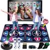 OZLET Tappetino da ballo per bambini e adulti, fitness TV in flanella morbida | Plug & Play, singolo/doppio, multifunzione, fitness familiare, giochi di movimento, musica, senza abbonamento, regalo bimbi