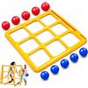 KINDLUME Giochi Piscina Tic Tac Toe, Giocattolo Gonfiabile, Gonfiabili Piscina con 10 Palline, Galleggiante