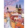 HUADADA Puzzle da 1000 pezzi, amore a Praga | Stampa a olio opaca, delicata per gli occhi, senza polvere, ottima tenuta dei pezzi del puzzle