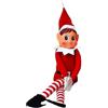 Fejathryne Elfi di Natale Pupazzi, Naughty Girl And Boy Elves, Elfie Pupazzo con Corpo Morbido e Viso in Vinile