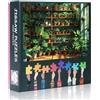 TISHIRON Puzzle con piante verdi, 1000 pezzi, puzzle da giardino interno per adulti, 50 x 70 cm