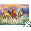 Y9E3J7P6 Cavalli Selvaggi in Corsa Puzzle 1000 Pezzi Carta Puzzle per Adulti Stile Artistico Colori Vivaci Relax Famiglia Regalo Decorazione 38x26cm/1000pcs