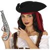 FIESTAS GUIRCA | Pistola Da Pirata per Costume Bambino - Argento 30 cm | Stile Flintlock Classico | Decori Ornati | PVC Leggero | 30 cm | Accessorio Singolo | Halloween, Karneval & Fasching