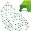 RATSTONE Fortino per Bambini，Tunnel Gioco per Bambini，175 Pezzi Kit di Costruzione del Forte,Giochi DIY Forti Tunnel Tenda Da Gioco 5-9 Anni，Castelli Fai-da-te Tenda