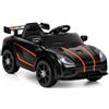 Baroni Toys Macchina Elettrica per Bambini 6V con Telecomando, Auto Elettrica 3-5 km/h, Sedile in Ecopelle, Luci LED, Musica, Porte Apribili, Volante e Clacson, Carico Max 25 kg, Nero