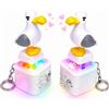 Bawetech 2Pcs Fidget Toys, Giocattoli Antistress per Adulti Bambini con Luci e Suoni | Tastiera Antistress, Giocattoli Seagull, Portachiavi Anti Stress, Fidget Toy Giocattoli Regali per Bambini