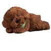 Syglawnd Peluche barboncino, simpatico peluche realistico per cani, per bambini, marrone scuro