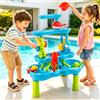 Normodic Tavolo da gioco per bambini, per attività all'aperto, sabbia e acqua, 4 livelli, giocattolo sensoriale per bambini da 3 a 12 anni, giocattolo per giardino, terrazza, spiaggia, estate