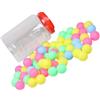 LIFKICH 100 Pezzi Palline da Ping Pong in PP 40mm senza Cuciture | Colori Vivaci, Leggere e Facili da Ordinare, per Lotteria, Beer Pong e Decorazioni Colore Casuale