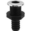 Didiseaon Raccordo di Scarico Passante per Scafo Nautico, Nylon Nero | Drenaggio Sentina e Scarico Scafo, Installazione Rapida, Compatibile con Fori di Carena, per Tecnici e Kayak