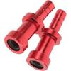 DIYEAH 2 Pezzi Adattatore Valvola Bici Cnc in Lega di Alluminio Rosso | Valvole Francesi e Pompe Bici, Installazione Rapida, Finitura Vivace, Manutenzione Tubeless e Preparazione Gara