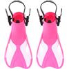 Toyvian Pinne da Snorkeling Regolabili per Adulti, Taglia 37-41, PP Tpr | Pala Ventilata Forma Idromeccanica, Fibbia Regolabile, per Piedi Liberi o Calze, Uso Piscina