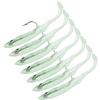 Toyvian 8 Pezzi Esche Luminose in Silicone, per Pesca Notturna | Verde Chiaro, Leggere e Riutilizzabili, Adatte a Luccio e Persico, per Acqua Salata e Uso Prolungato