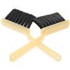 NUOBESTY 2 Pezzi Spazzola per Pulizia Panno Biliardo Manico in Legno Bianco | Set Setole Morbide e Foro per Appenderla, per Tavolo da Biliardo e Uso Domestico