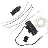 jojofuny Luce per Bicicletta a Raggi 20 LED RGB USB, Nero per Adulti | ABS, Avviso Notturno e Visibilità Laterale a 360 Gradi, per Bici Standard da 12 a 29 Pollici