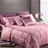 Caleffi 21341 Raso di Cotone Trapunta per Matrimoniale Letto, Rosa