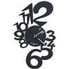 Arti & Mestieri Lupin - Orologio da Parete di Design 100% Made in Italy - in Ferro, 30 x 48 cm - Nero Goffrato