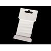 cyclingcolors Nastro in twill a spina di pesce, fettuccia in tessuto, abbigliamento, cordino fai da te, 10 mm di larghezza x 3 m di lunghezza, bianco