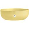 elho jazz bowl 28cm vaso da fiori - Cream Yellow | Ø 27.5 x Alt. 9 cm | Adatto per interni | Plastica riciclata al 100%