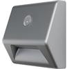 OSRAM Illuminazione per scale NIGHTLUX Stair, argento, sensore di movimento, IP54, a batteria, bianco freddo 4000 K, ideale per scale e corridoi