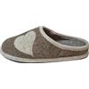 Le Clare Nuvola Love - Pantofole Donna Invernali Chiuse in Panno di Lana, Ciabatte Donna Ragazza per Casa Calde Made in Italy, Comodo Plantare Estraibile e Suola Antiscivolo, in Varie Colorazioni