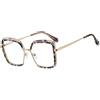 MUTYNE Montatura per occhiali da donna retrò, trasparenti, alla moda, con cerniera a molla, in metallo, da uomo