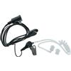 vhbw Cuffie compatibili con i modelli Yaesu Vertex VX-230, VX-146, VX-140, VX-180, VX-130, VX-231, VX-160, VX-246, VX-210A - colore nero, tubo acustico