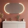 Kiamami Valentina Specchio retroilluminato ovale 120x60 con LED touch