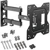 Lustrens Supporto universale per TV da parete, compatibile con standard VESA 200x200, per schermi da 23-43 pollici, capacità massima di 30 kg, colore nero