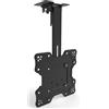 Lustrens Supporto a soffitto per schermi LCD e LED da 16 a 33 pollici, adatto per tetti inclinati, pieghevole, standard VESA 100x200