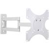 Lustrens Supporto a parete per TV LED/LCD da 19-37 pollici, inclinabile, con 3 giunti, colore bianco