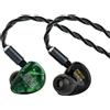 Lustrens Cuffie in-ear con driver 1DD e 2 driver planari, con cavo IEM removibile, ideali per il gaming