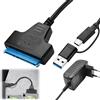 Lustrens Adattatore SATA-USB per SSD/HDD da 2,5 e 3,5 pollici