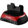 Lustrens Docking station per hard disk, USB 2.0, compatibile con dischi SATA e IDE da 2,5 e 3,5 pollici, con lettore di schede multifunzione