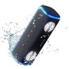 Lustrens Altoparlante Bluetooth portatile, impermeabile con IPX7, 30W, autonomia della batteria di 25 ore, con luci LED