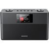 KENWOOD CR-ST100S-B Stereo Smart Radio, radio Internet, DAB+, WLAN, Nero | Bluetooth, FM, 2 × 10 W RMS, bass reflex, USB, Line-In/Line-Out, sveglia, timer di spegnimento, display a colori, telecomando