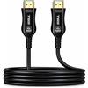 TSS THOMSON TH-224 Cavo HDMI Ottico Attivo 4K 18 Gbps 20 m | Alta Velocità, Fibra Ottica, Senza Perdita di Segnale, Connettori Rinforzati, Compatibilità Totale