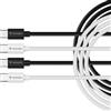 Verbatim Essentials - Confezione da 2 cavi USB-C a USB-C da 60 W, PD 3.0, cavo di ricarica [nero e bianco], cavo dati per iPhone 17, 16, 15 Pro, Samsung Galaxy S25, S24, iPad Pro, MacBook Air, cavo di