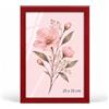 Velora Home&Living VELORA H&L Cornice Foto Rosso 25 x 35 cm - Cornice in Legno con Plexiglass Trasparente, Portafoto da Parete, Cornice per Poster, Fotografie, Puzzle, Diplomi e Certificati