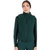 Equestro Smanicato donna con inserti in pile teddy Verde Foresta