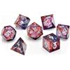 Glassstaff CritStones Liquid Core Dice Set Fey Mist (7) Glassstaff