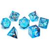 Glassstaff CritStones Liquid Core Dice Set Mermaid's Maelstrom (7) Glassstaff